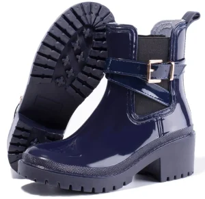 Rainproof Waterproof Anti-Slip Women’s Walking Style Mid-Calf Boots with Thick Heel for Winter Summer