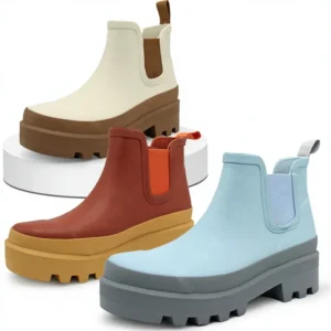 Ready to Ship Low Cut Single Soft Fashion Adult Women’s Water Rain Boots