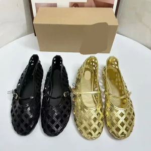 Retro Flat Bottom Mary Jane Shoes Women’s One Button Shallow Mouth Soft Bottom Ballet Shoes Large Women’s Shoes