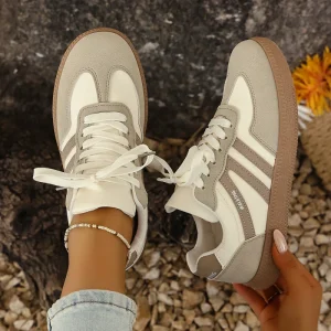 Retro Lace up Sneakers for Women Casual Shoes for Everyday