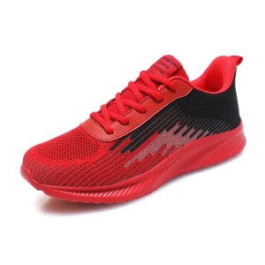 Road Running Minimal Shoes Men’s Women’s Jogger Jogging Sneakers Stretch Fabric Air Mesh Athletic Low-top Lace up Breathable