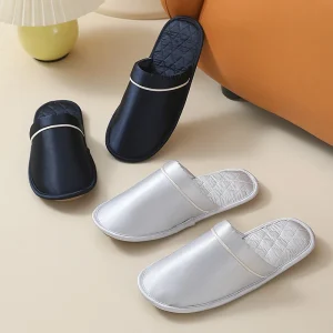 Sample Support Light Women’s Slippers High-end Soft Sole Breathable Durable Anti-Slip Silk Four Seasons Home Indoor Slippers