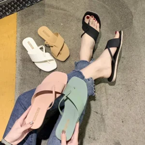 Sandals Outdoor Ladies Slides Shoes Breathable Casual Plus Size Flat Heel Women Beach Women’s Flip Flops