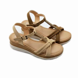Sandals Women’s Summer Comfortable Thick Sole Non slip Wedge All match Women’s Roman High Sandals and Women’s Sandals