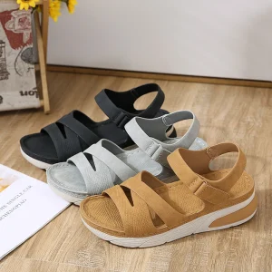 Sandals for Women Hollow Out Breathable Large Thick Soled Comfortable Soft Sole Waterproof Anti Slip Sports Style Women’s Shoes