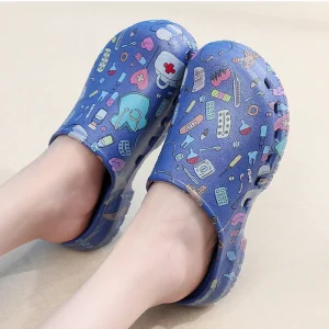 Scrub Shoes for Nurses Comfortable Slip Resistant Nursing Footwear Unisex Beauty Salons Women’s Ultra-lite Strapless Clogs