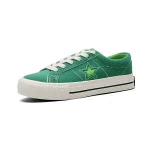 Sh12158a Faux Suede Women’s Casual Shoes Flat Trendy New Green Couple Vulcanized Sneakers Unisex