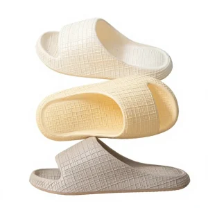 Shock Absorbing Anti-Slip Silent Slide Sandals for Women’s Men’s Summer Indoor Non-Slip EVA Mesh Line Thick Sole