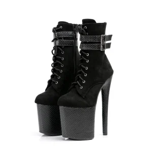 Silver Sexy Fetish Banquet Bride 20 cm Platform Cross Dresspole Dance Model Walk Show Fashion Boots Women’s Party High Heels