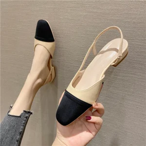 Simple Design Dress Pumps Fashion Elegant Slingback Style Official Work Shoes Women’s Flats