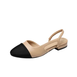 Simple Design Dress Pumps Fashion Elegant Slingback Style Official Work Shoes Women’s Flats