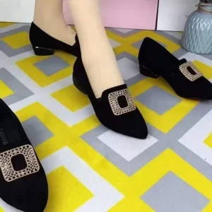 Single Women’s Ballet Flats Spring Autumn Pointed Toe Slip On Low cut Soft PU Upper Single Strap Rubber Outsole Casual Versatile