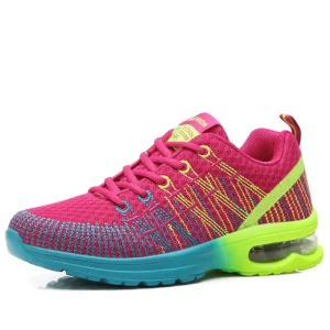 Size 35 40 Women Running Shoes Light Weight Air Cushion Sole and Knitted Upper Women Running Shoes Sneakers