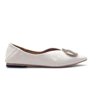 Slip on White Women Dress Shoes Rubber Sole Female Fashion Footwear Girls Latest Summer Beautiful Flat Shoe for Ladies