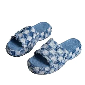 Slippers for Women Indoor and Outdoor Summer Open Toe House Slippers for Women Comfy Removable Washable Breathable Slippers