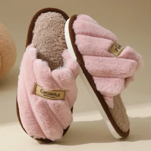 Slippers for Women Suitable for Autumn and Winter with Anti slip Thick soled and Warm Cotton Sole Providing Good Insulation