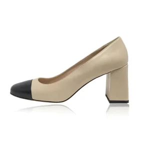 Small Square Toe Women’s Casual Shoes Short Block Heel Ladies Work Shoes ODM Footwear Factory