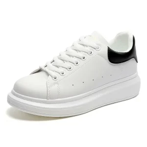 Sneakers Women White Height Increasing Walking Style Casual Shoes for Couple