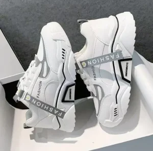 Sneakers for Ladies Breathable Lace-up Height Women Increasing Casual Glamour Shoes Sneakers