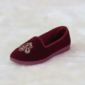 Soft Comfortable Lightweight Velvet Round Toe Spring Fall Women’s Flats Loafers Anti-Slippery Slip-On