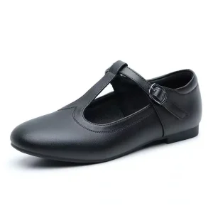 Soft Sole Comfortable Mary Jane Single Shoes for Women Black Versatile Single Buckle Small Leather Shoes for Women