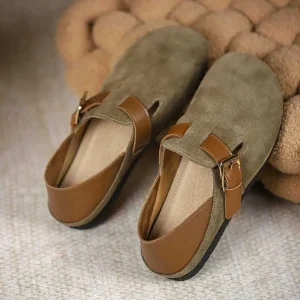 Soft Soled Women’s Spring and Autumn Loafers New Fully Equipped Flat Shoes with Round Toe for Anti-Slip
