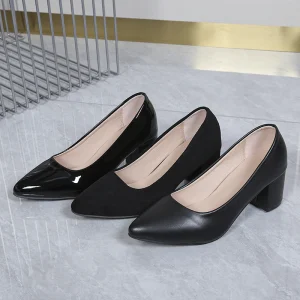 Soft-soled Soft-bottomed Thick Heel Professional High Top Wedge Shoes Light Weight Outdoor Summer New Style Women’s Work Shoes