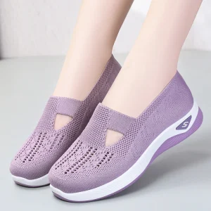 Special Price Summer Women’s Casual Shoes Lightweight Breathable Fly Knit Soft Non-Slip Comfort Walking Fashion Sneakers