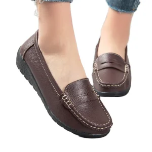Spring Autumn New Women’s Nurse Loafers Moccasins Casual Flat Mom Shoes with Rubber Sole Fashion Trend Direct Manufacturer
