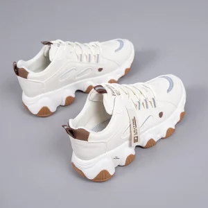 Spring Autumn Wear-resistant Soft-soled Lace-up Torre Shoes Women’s Non-slip Waterproof Sneakers Lightweight Fashion