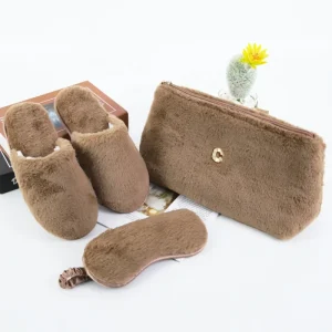 Spring Autumn Winter Breathable Lighted EVA Anti-Slippery Warm Plush Fur Lining Women’s Mules Custom