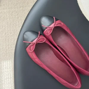 Spring Autumn Women’s Casual Shoes Fashion Genuine Leather Slip-On Solid Round Toe Bow-Tie Ballet Flats Gusseted Loafers