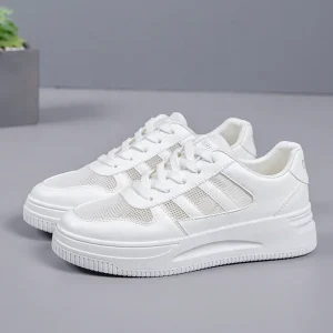 Spring Autumn Women’s Casual Sports Shoes Little White Flexible PU Upper Light Weight Fashion Trend