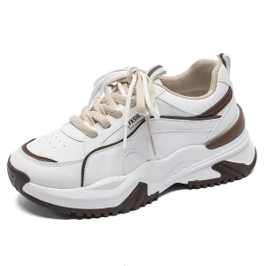 Spring Casual Women’s Shoes Breathable and Comfortable Sports Student Sports Shoes Versatile White Shoes