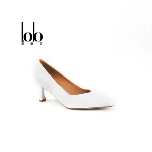 Spring Elegant Ladies Dress Shoes with Square Heel Fashionable Bridal Pumps for Women Women’s Heeled Slip-On Closure
