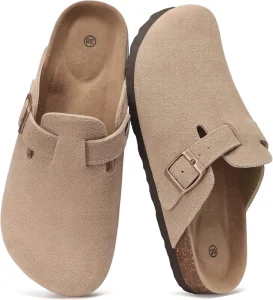 Spring Luxurious Light Anti-Slip Men’s Women’s Slip-On Leather Mule Shoes Soft Boken Shoes