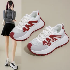 Spring New Korean Torre Women’s Casual Running Shoes with Thick Sole Height Increasing High Height W511 1