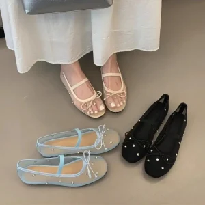 Spring Seasonal Peep Toe Garden Shoes & Mules With Detail, Crafted From Synthetic Leather, Made In China