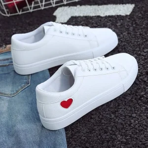 Spring Summer Autumn and Winter New Women’s Board Sneakers Student Style Small White Low Top Sports Tennis Safety Shoes