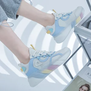 Spring Summer Collection Women’s Latest Low Top Breathable Lightweight Anti Slip Quick Dry Soft Casual Running Shoes Mesh