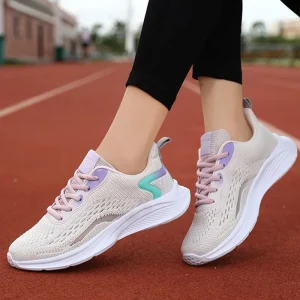 Spring Summer Collection Women’s Lightweight Casual Sneakers New Mesh Breathable All-Match Student Height Increasing
