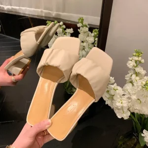 Spring Summer Gladiator Sexy Women’s Open Toe Mid Heel Microfiber Upper TPR Outsole Fashion Trend Sandals