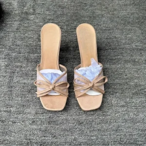 Spring/Summer New Style Casual Mesh Net Surface Pointed-Toe Women’s Black Slippers Fashion Flip-Flops Women
