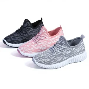 Spring Summer New for Lace up Women’s Shoes Korean Style Trendy Casual Breathable Mesh Sneakers Color blocking One Item