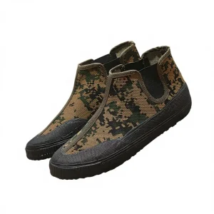 Spring Summer Solid Work Shoes Durable Breathable Outdoor Liberation Men’s Women’s High-Top Labor Ingot Canvas Upper