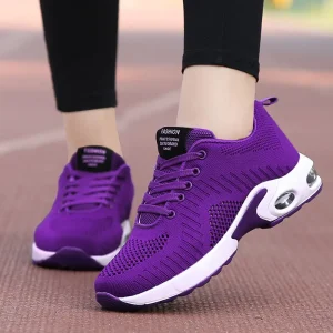 Spring Summer Women Casual Running Breathable Hollow Lace Up Shoes Women Sports Platform Ladies Sneakers Shoes