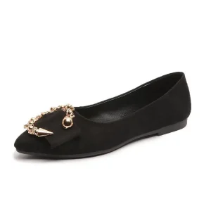 Spring Summer Women’s Korean Style Casual Flats Slip-On Single-Layer Buckle Leg Lazy Work Women’s Shoe