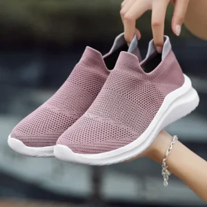 Spring and Autumn New Couple Slip Mesh Running Shoes Trendy fashion casual women’s running shoes