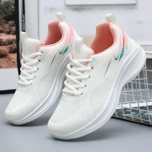 Spring and Autumn New Running Shoes Manufacturer Direct Sales Soft Sole Comfortable and Breathable Sports Women’s Shoes