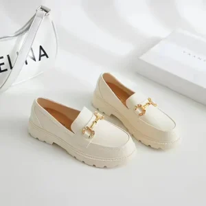 Spring and Autumn Women Loafer Shoes Casual Round Head Half Wedge Walking Slippers Women’s Comfortable Flat Shoes for Girls